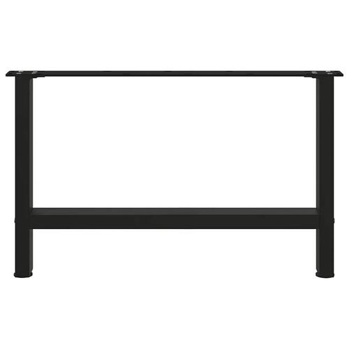 Sofabordben 2 stk. 70x(42-43) cm stål sort