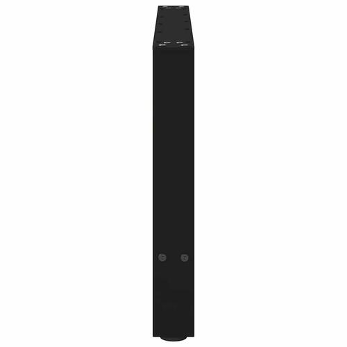 Sofabordben 2 stk. 70x(42-43) cm stål sort