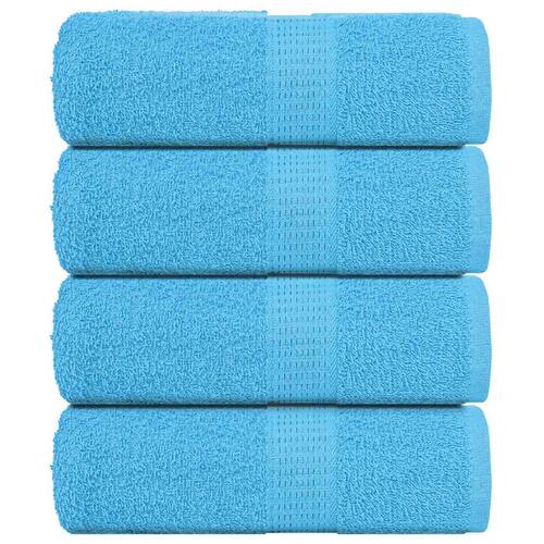 Håndklæder 4 stk. 30x30 cm 360 g/m2 100 % bomuld turkis