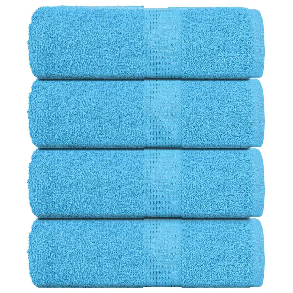 Håndklæder 4 stk. 30x30 cm 360 g/m2 100 % bomuld turkis