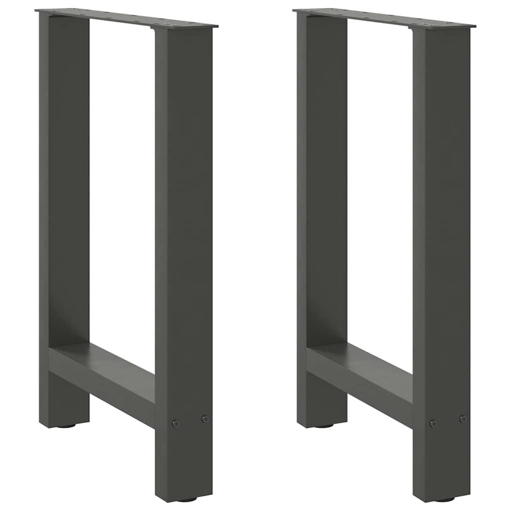 Sofabordben 2 stk. 60x(72-73) cm stål antracitgrå