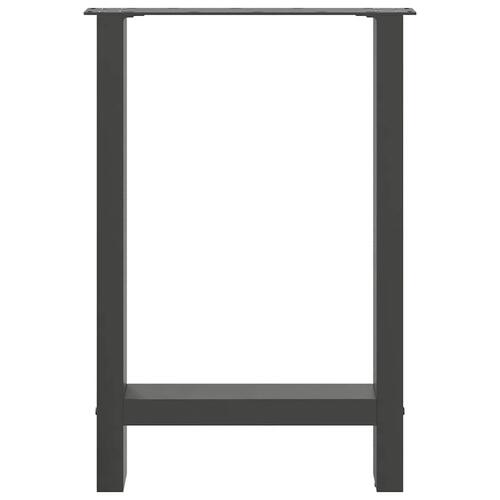 Sofabordben 2 stk. 60x(72-73) cm stål antracitgrå