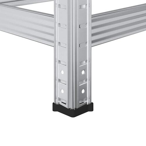 2-lags dækhylder 2 stk. 110x40x109 cm stål sølvfarvet