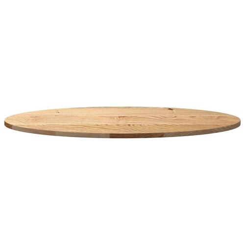 Bordplade 100x50x2 cm massivt egetræ oval