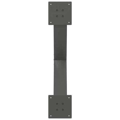 Sofabordben X-formet 2 stk 70x(42-43) cm stål antracitgrå