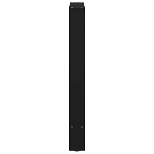 Sofabordben 2 stk. 50x(72-73) cm stål sort