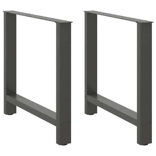 Sofabordben 2 stk. 80x(72-73) cm stål antracitgrå