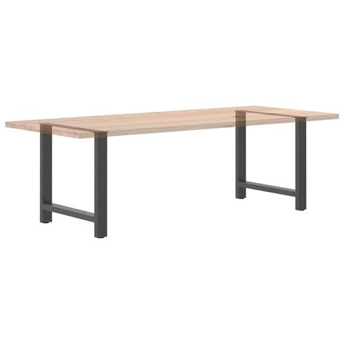 Sofabordben 2 stk. 80x(72-73) cm stål antracitgrå