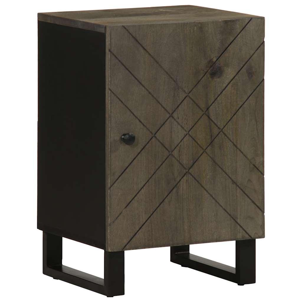 Badeværelsesskab 38x33x48 cm massivt mangotræ sort