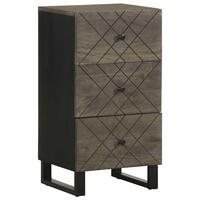 Skænk 40x33x75 cm massivt mangotræ sort