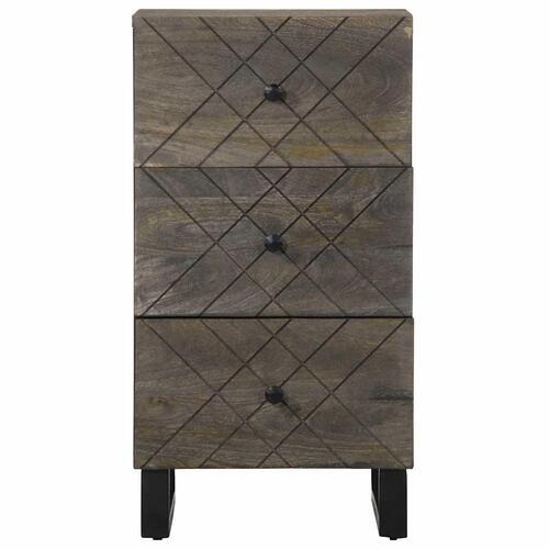 Skænk 40x33x75 cm massivt mangotræ sort