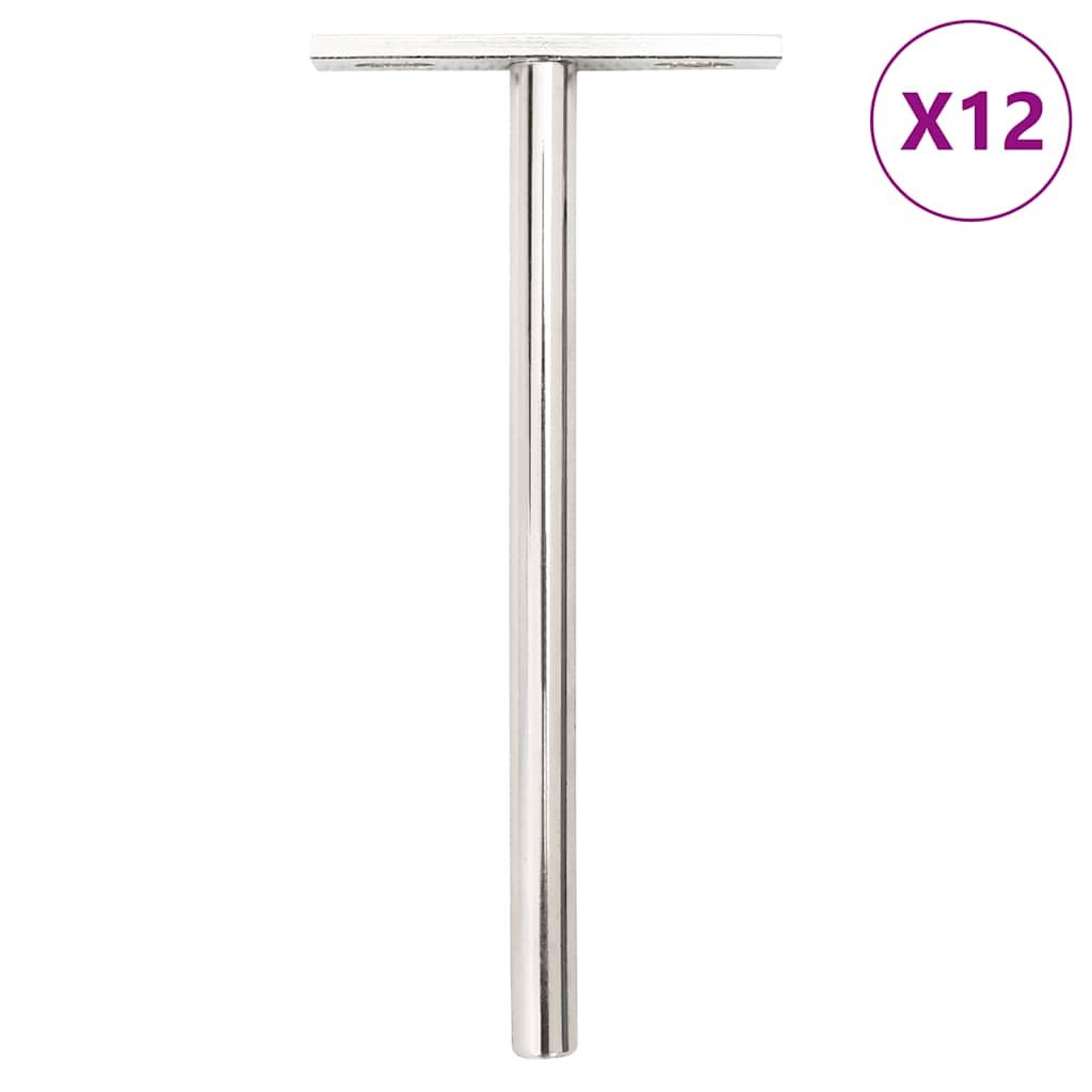 Flydende hyldeknægte 12 stk. usynlige Ø10x150 mm kulstofstål