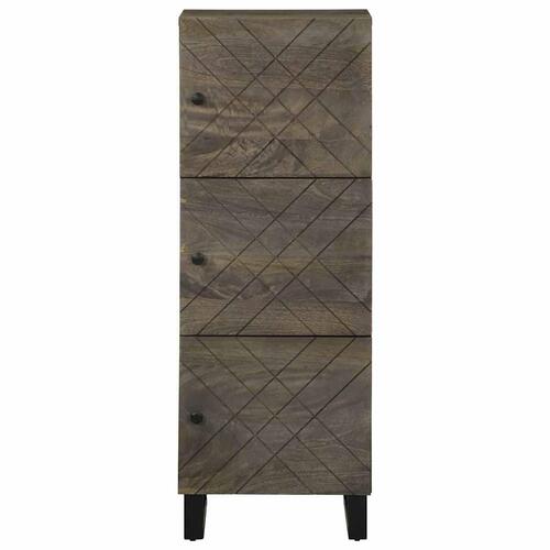Skab 40x33x110 cm massivt mangotræ sort