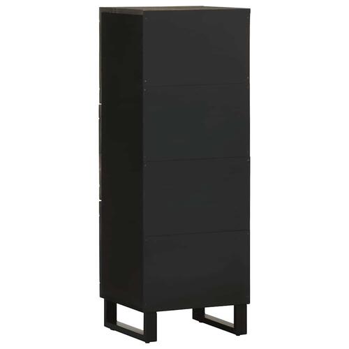 Skab 40x33x110 cm massivt mangotræ sort