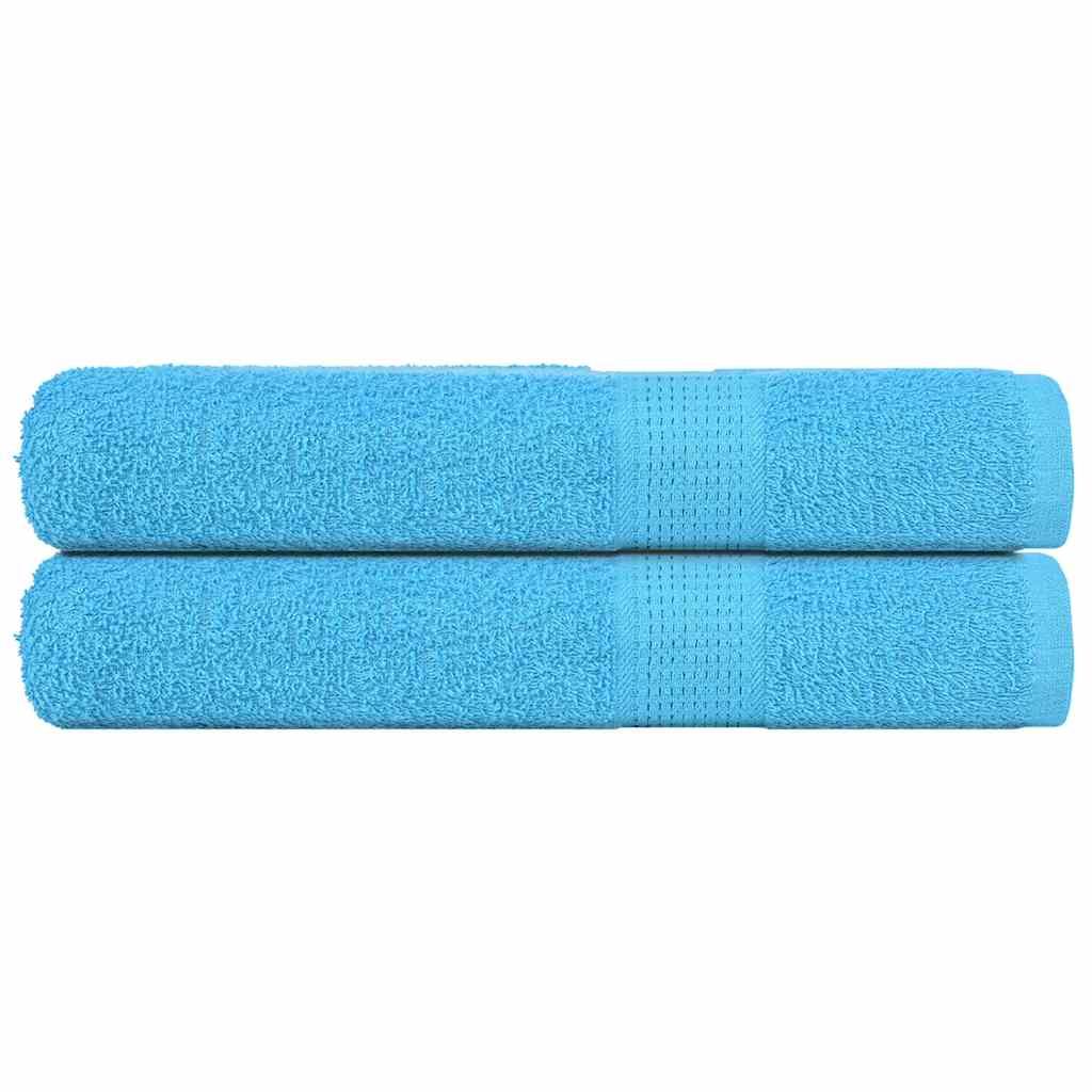 Saunahåndklæder 2 stk. 80x200 cm 360g/m2 100 % bomuld turkis