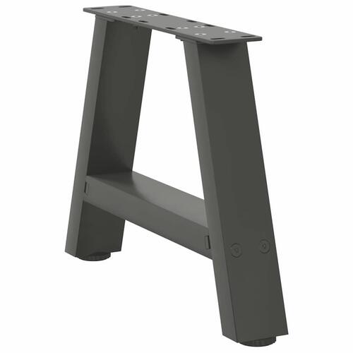 Sofabordben A-formet 2 stk 50x(30-31) cm stål antracitgrå