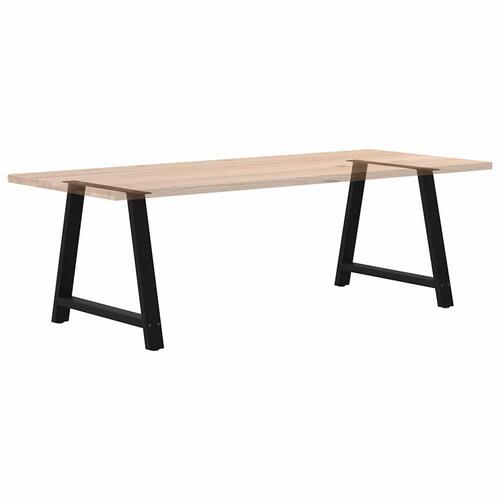 Sofabordben A-formet 2 stk 100x(72-73) cm stål sort