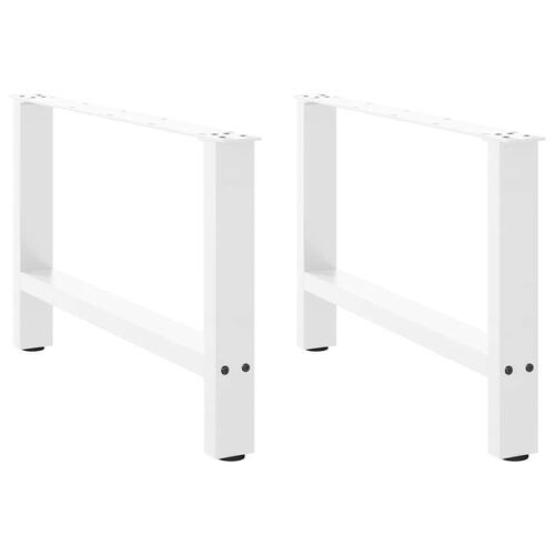 Sofabordben 2 stk. 70x(42-43) cm stål hvid