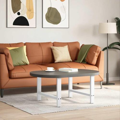 Sofabordben 2 stk. 70x(42-43) cm stål hvid