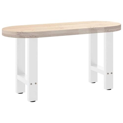Sofabordben 2 stk. 38x(42-43) cm stål hvid