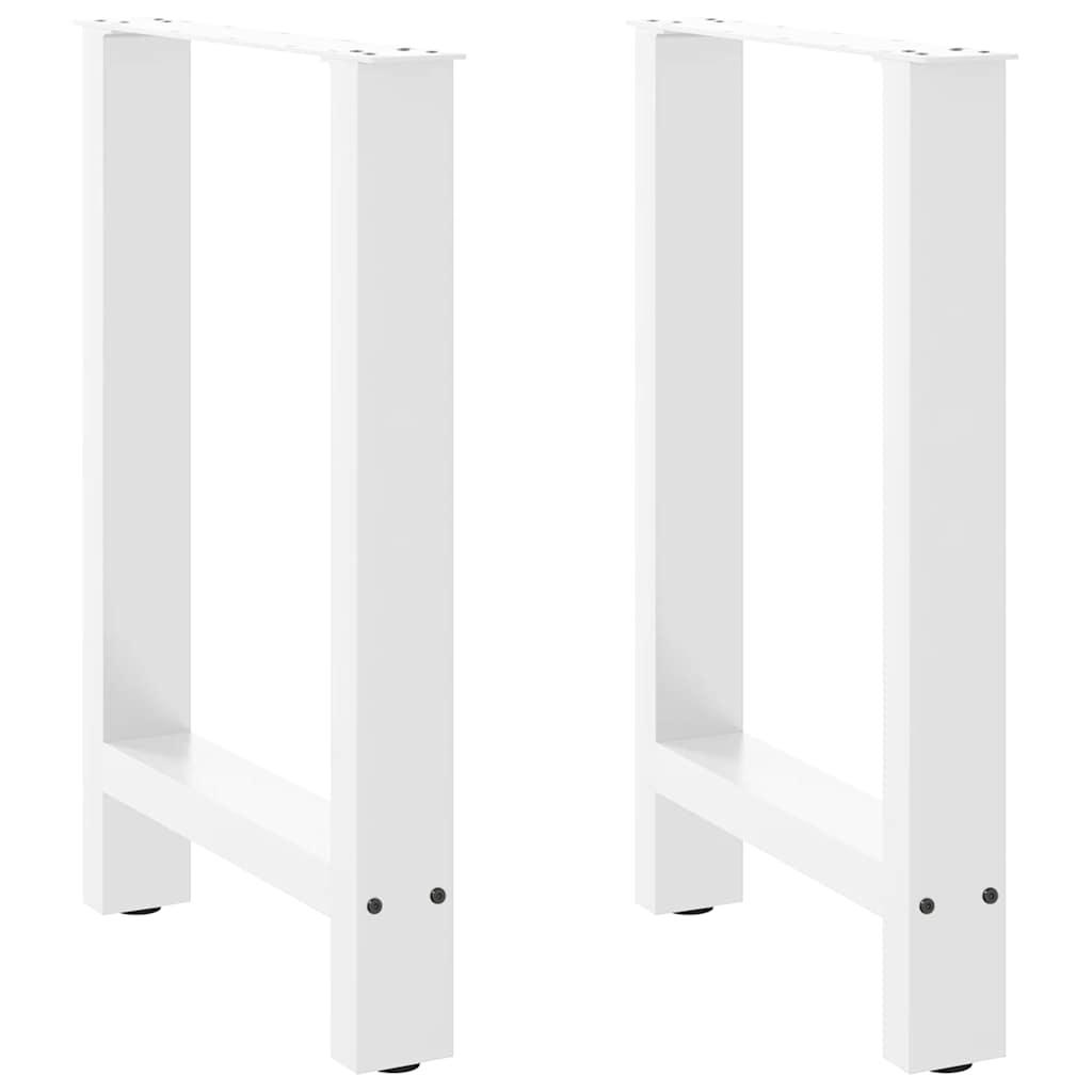 Sofabordben 2 stk. 60x(72-73) cm stål hvid billede