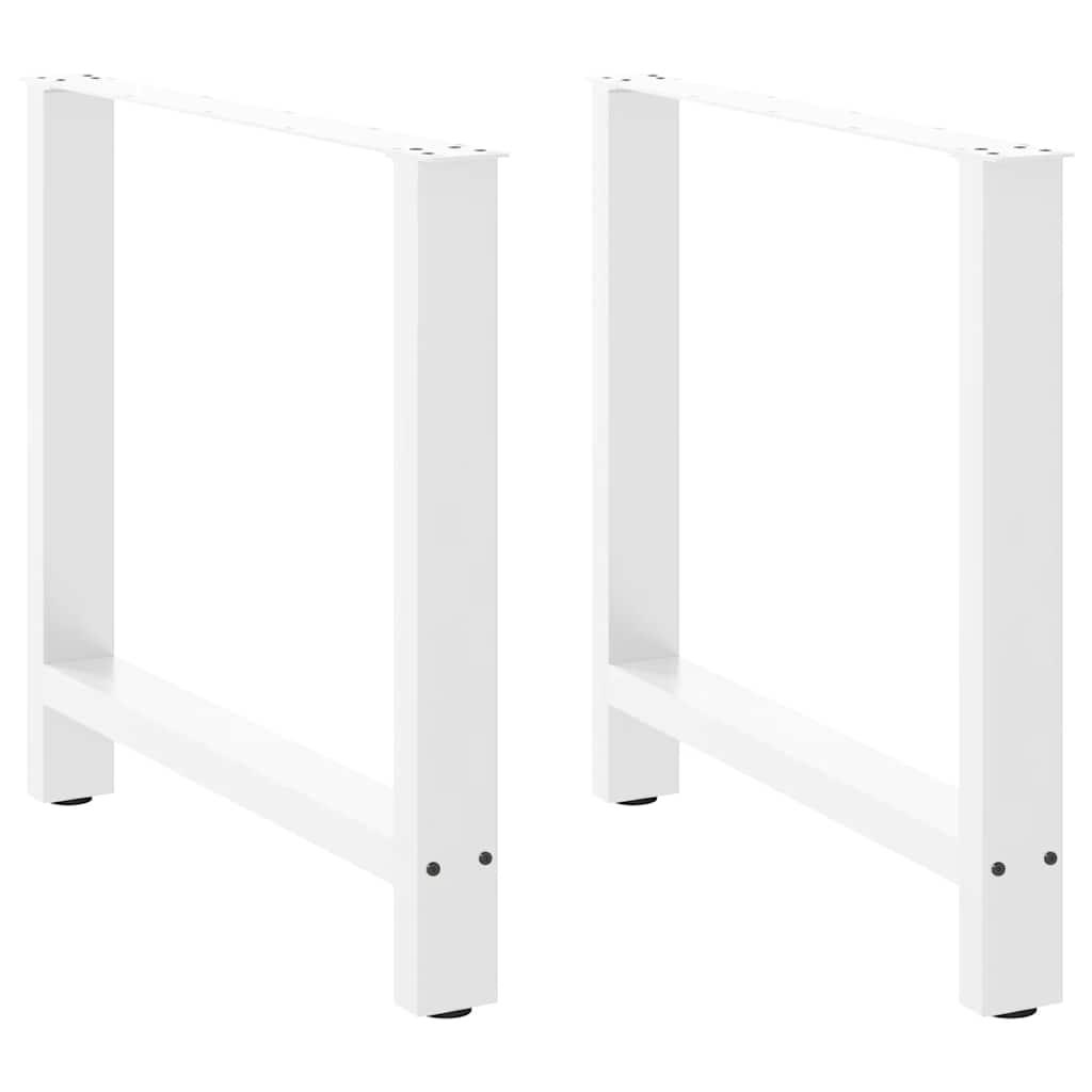 Sofabordben 2 stk. 80x(72-73) cm stål hvid