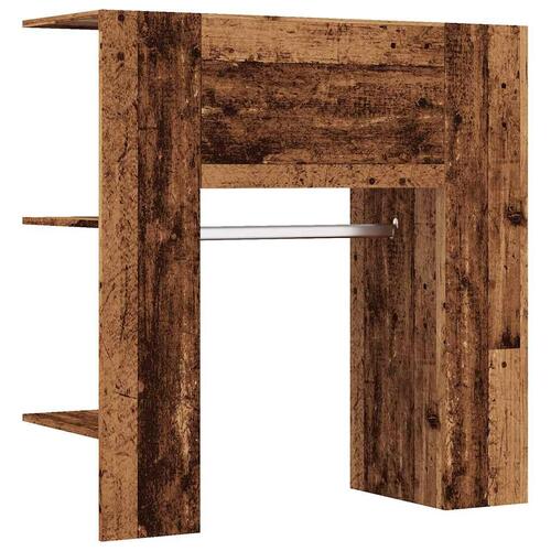 Entrémøbel 97,5x37x99 cm konstrueret træ antikt træ