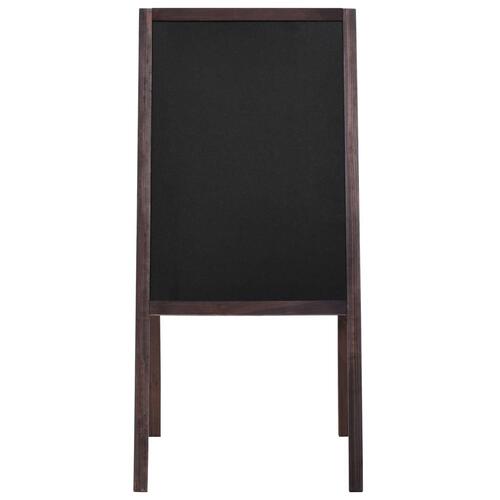 Dobbeltsidet tavle cedertræ fritstående 40 x 60 cm