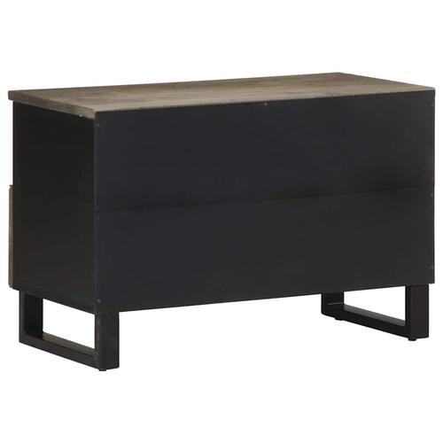 Tv-bord 70x33x46 cm massivt mangotræ sort