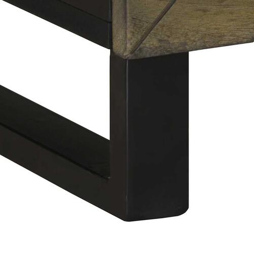 Tv-bord 70x33x46 cm massivt mangotræ sort