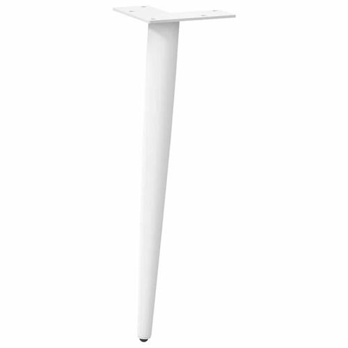 Sofabordben konisk form 4 stk. 30-31 cm stål hvid
