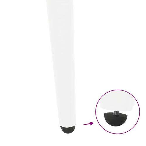 Sofabordben konisk form 4 stk. 30-31 cm stål hvid