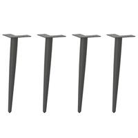 Sofabordben konisk form 4 stk 42-43 cm stål antracitgrå