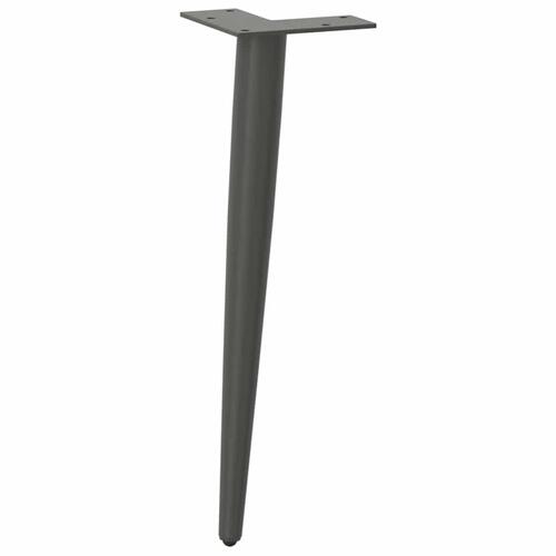 Sofabordben konisk form 4 stk 42-43 cm stål antracitgrå