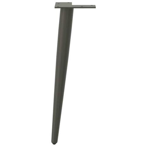 Sofabordben konisk form 4 stk 42-43 cm stål antracitgrå