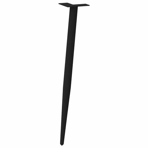 Sofabordben konisk form 4 stk. 72-73 cm stål sort