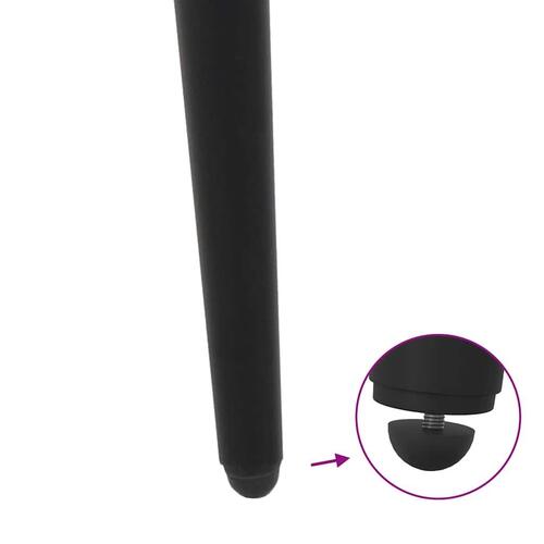 Sofabordben konisk form 4 stk. 72-73 cm stål sort