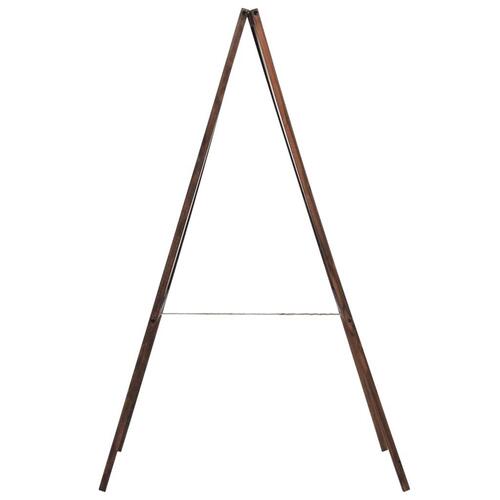 Dobbeltsidet tavle cedertræ fritstående 40 x 60 cm