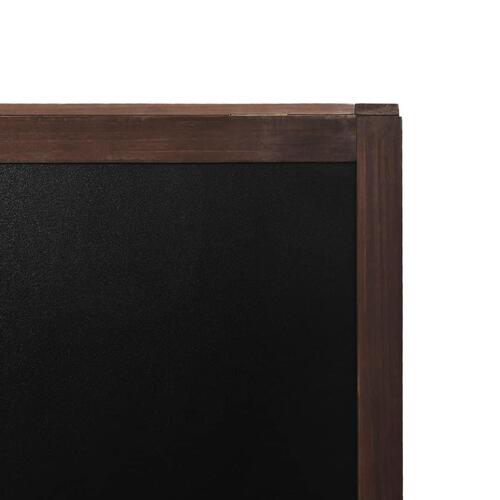 Dobbeltsidet tavle cedertræ fritstående 40 x 60 cm