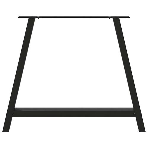 Sofabordben A-formet 2 stk 90x(72-73) cm stål sort