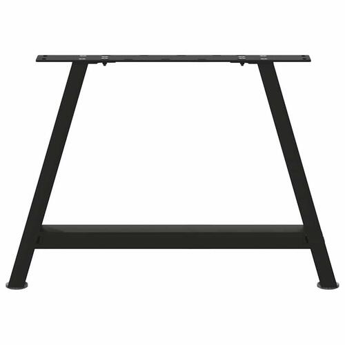 Sofabordben A-formet 2 stk 60x(42-43) cm stål sort