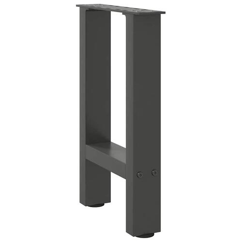 Sofabordben 2 stk. 38x(42-43) cm stål antracitgrå
