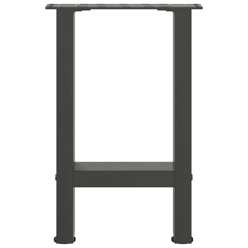 Sofabordben 2 stk. 38x(42-43) cm stål antracitgrå