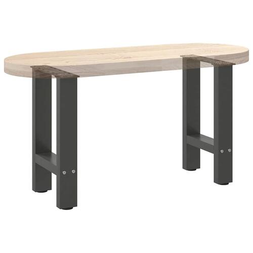 Sofabordben 2 stk. 38x(42-43) cm stål antracitgrå