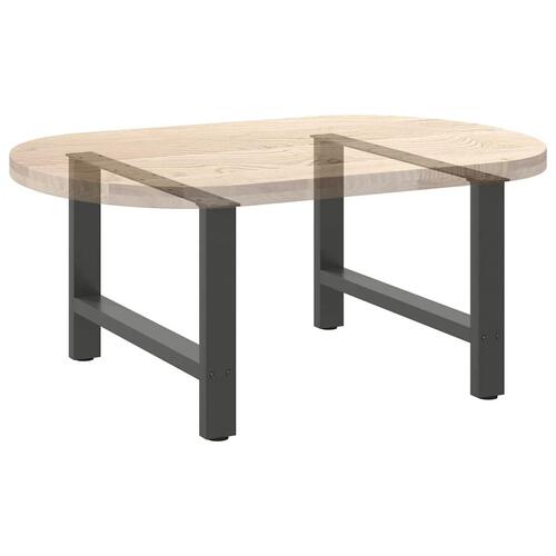Sofabordben 2 stk. 70x(42-43) cm stål antracitgrå