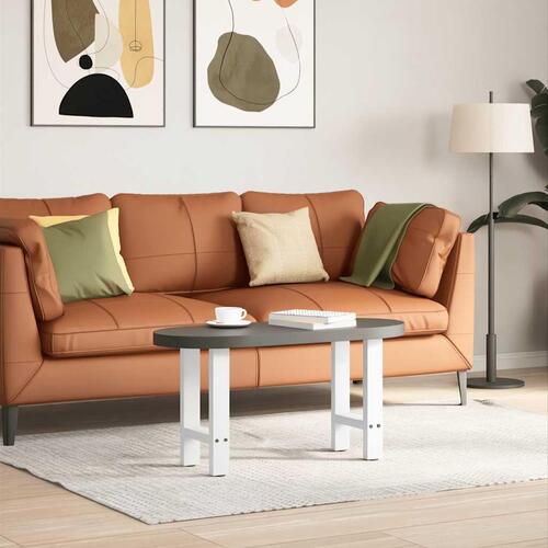 Sofabordben 2 stk. 28x(42-43) cm stål hvid