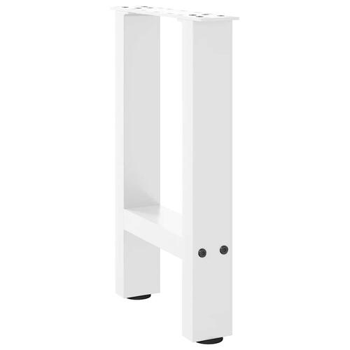 Sofabordben 2 stk. 28x(42-43) cm stål hvid