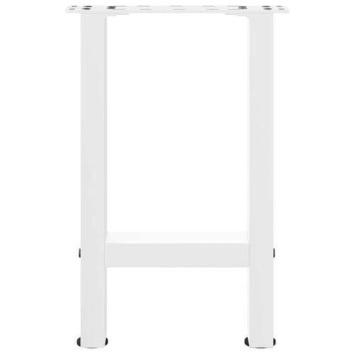 Sofabordben 2 stk. 28x(42-43) cm stål hvid