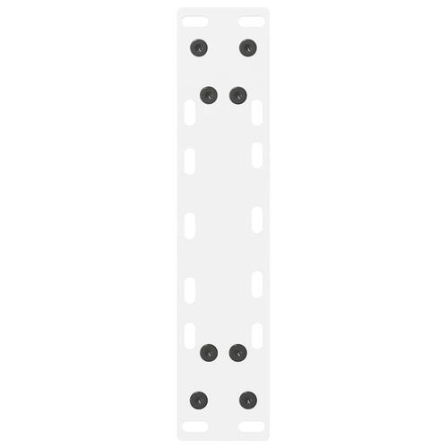 Sofabordben 2 stk. 28x(42-43) cm stål hvid