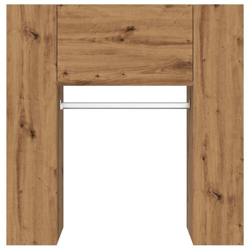 Entrémøbel 97,5x37x99 cm konstrueret træ artisan egetræsfarve